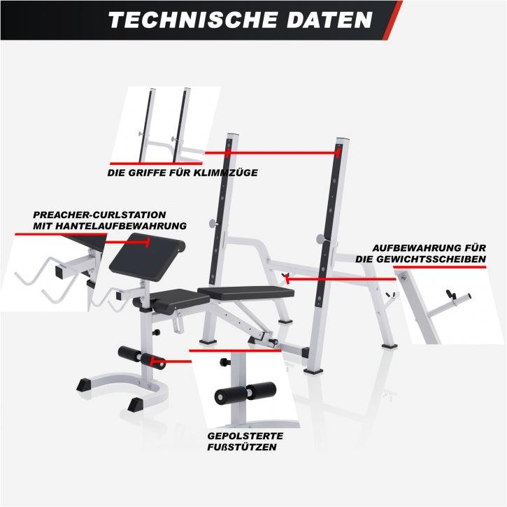 gyronetics-e-series-schr-gbank-hantelbank-schwarz-mit-ablage image 5