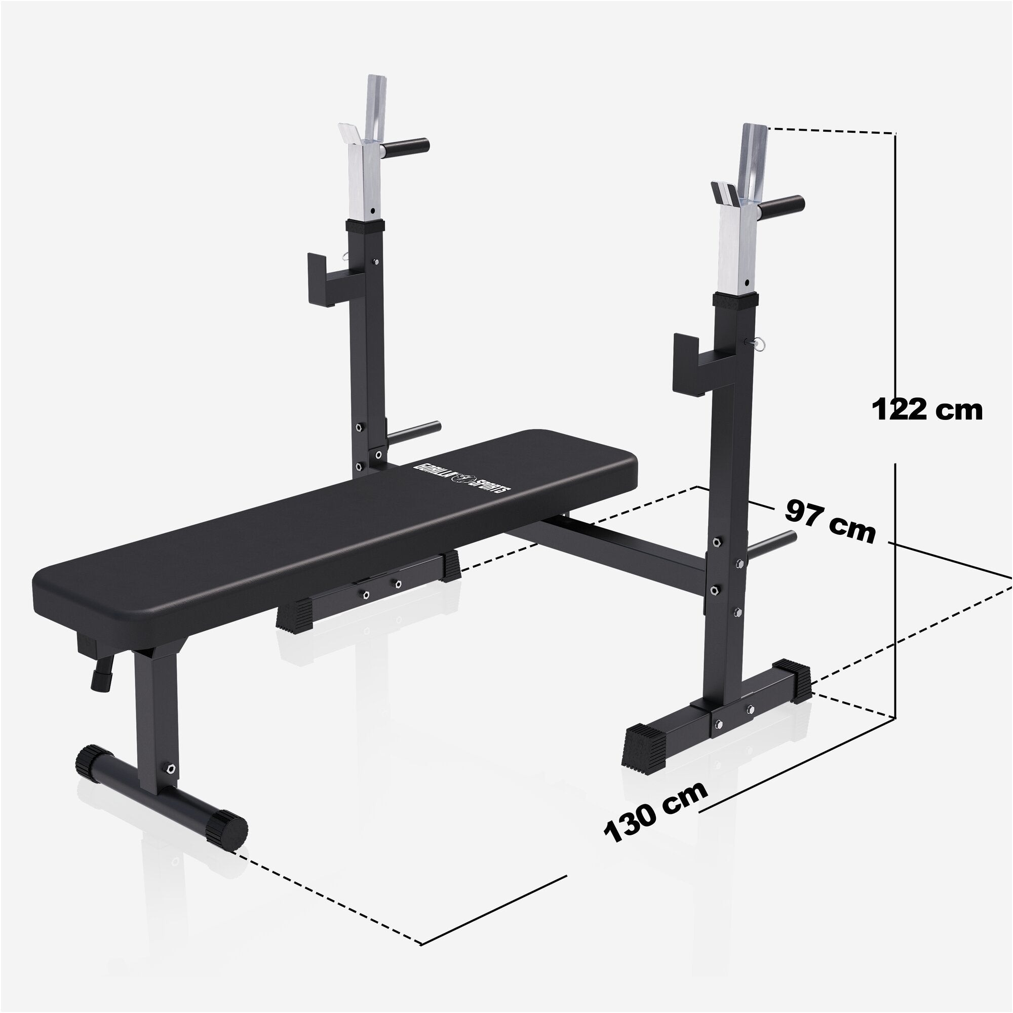 gyronetics-e-series-hantelbank-mit-ablage-breit-klappbar-300kg image 5