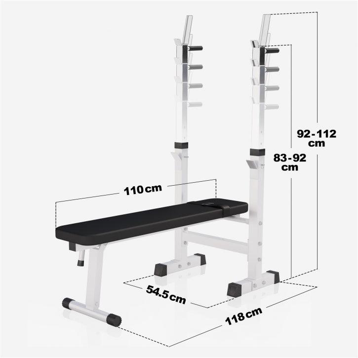 gyronetics-e-series-hantelbank-mit-ablage-set-100-kg-schwarz image 7