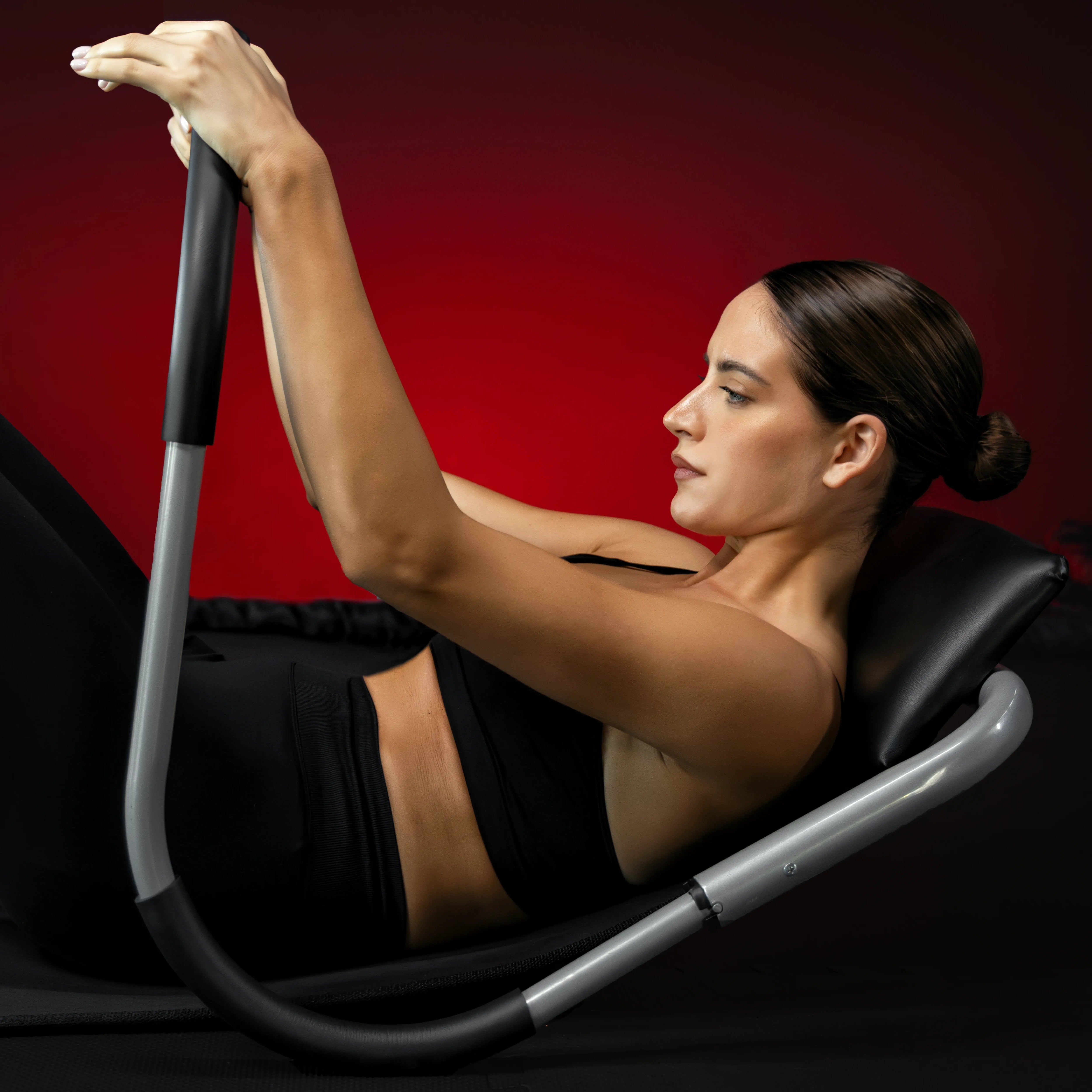 gyronetics-e-series-bauchtrainer-ab-roller-mit-matte-schwarz image 2