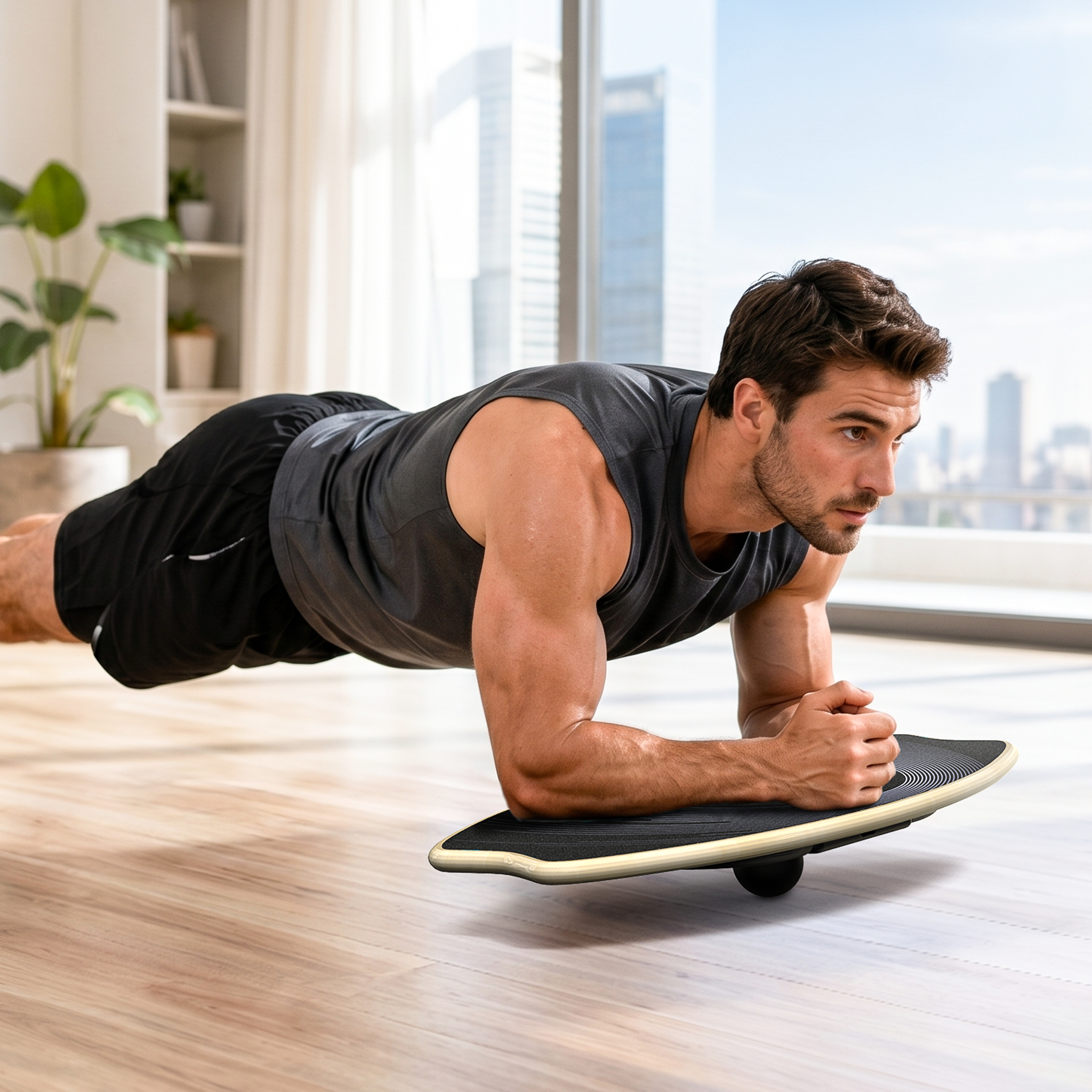 sportneer-balance-board-swirl-birke-2-in-1-rutschfest-core image 7