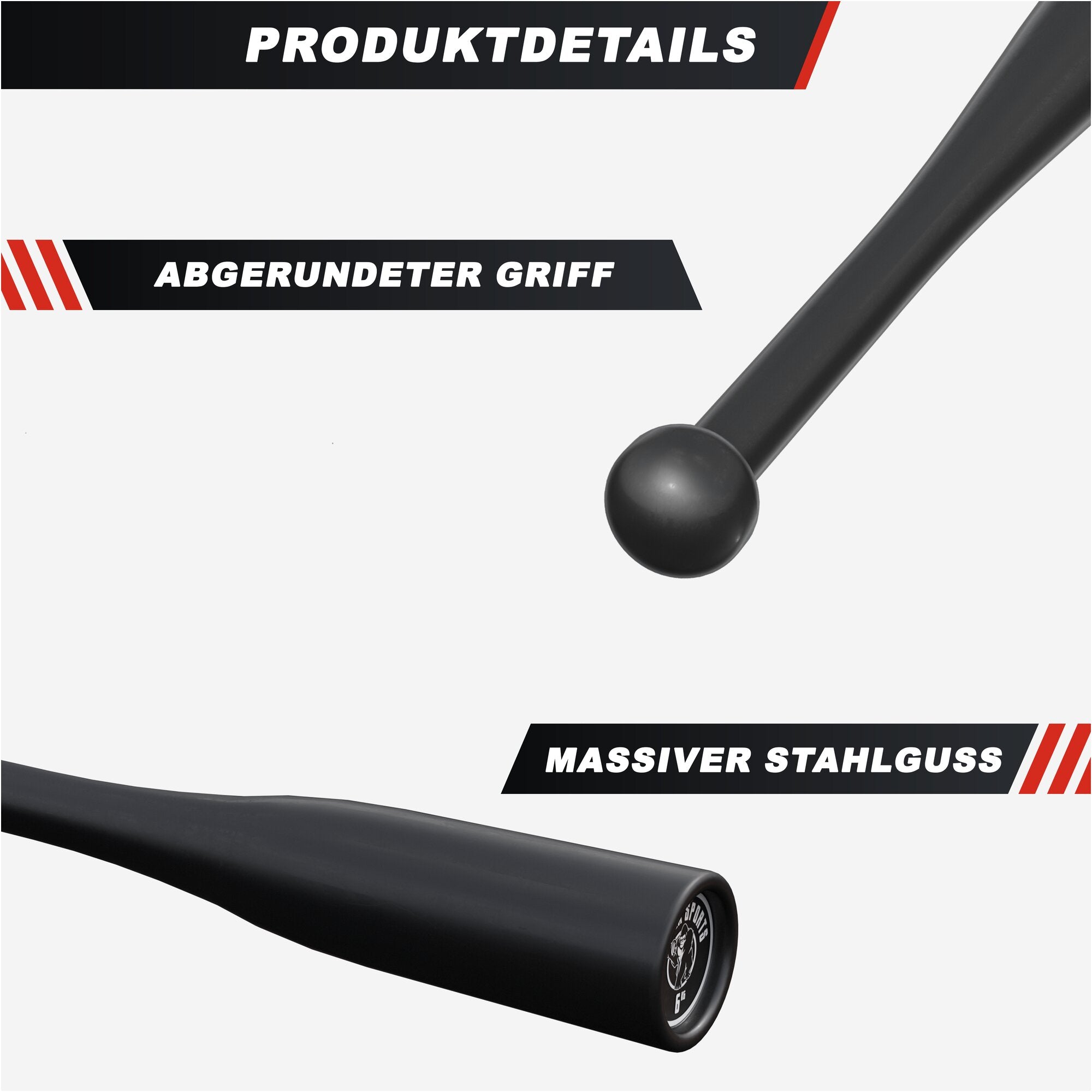 gyronetics-e-series-indian-clubbell-stahl-8-kg-schwarz image 8