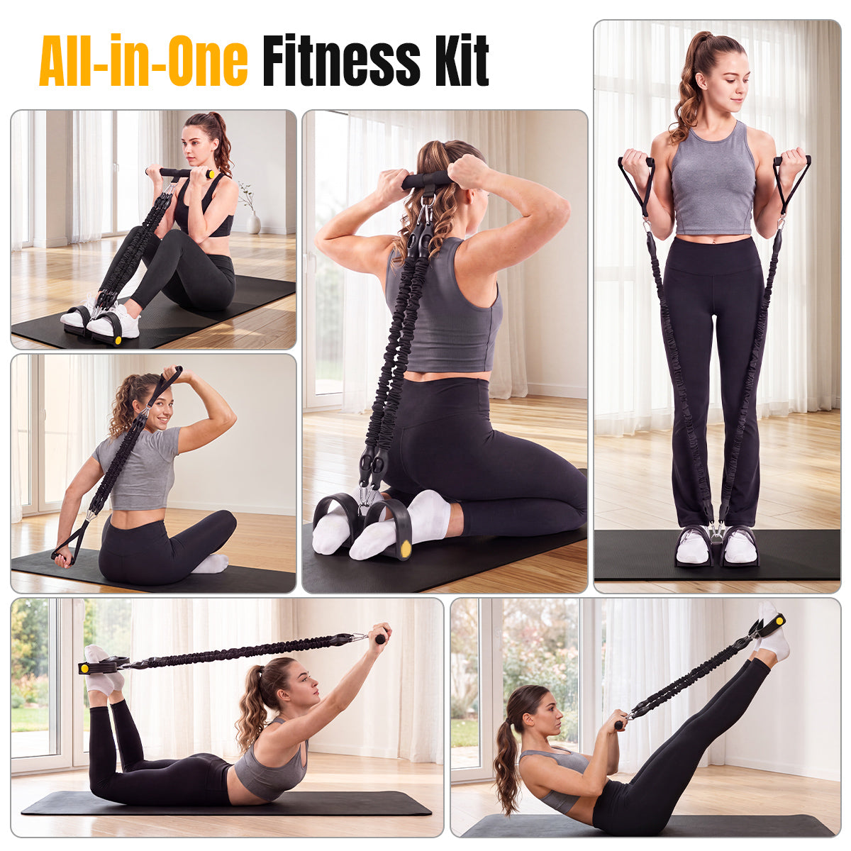 relife-resistance-bands-widerstandsband-set-4-in-1-120lbs-schwarz image 2