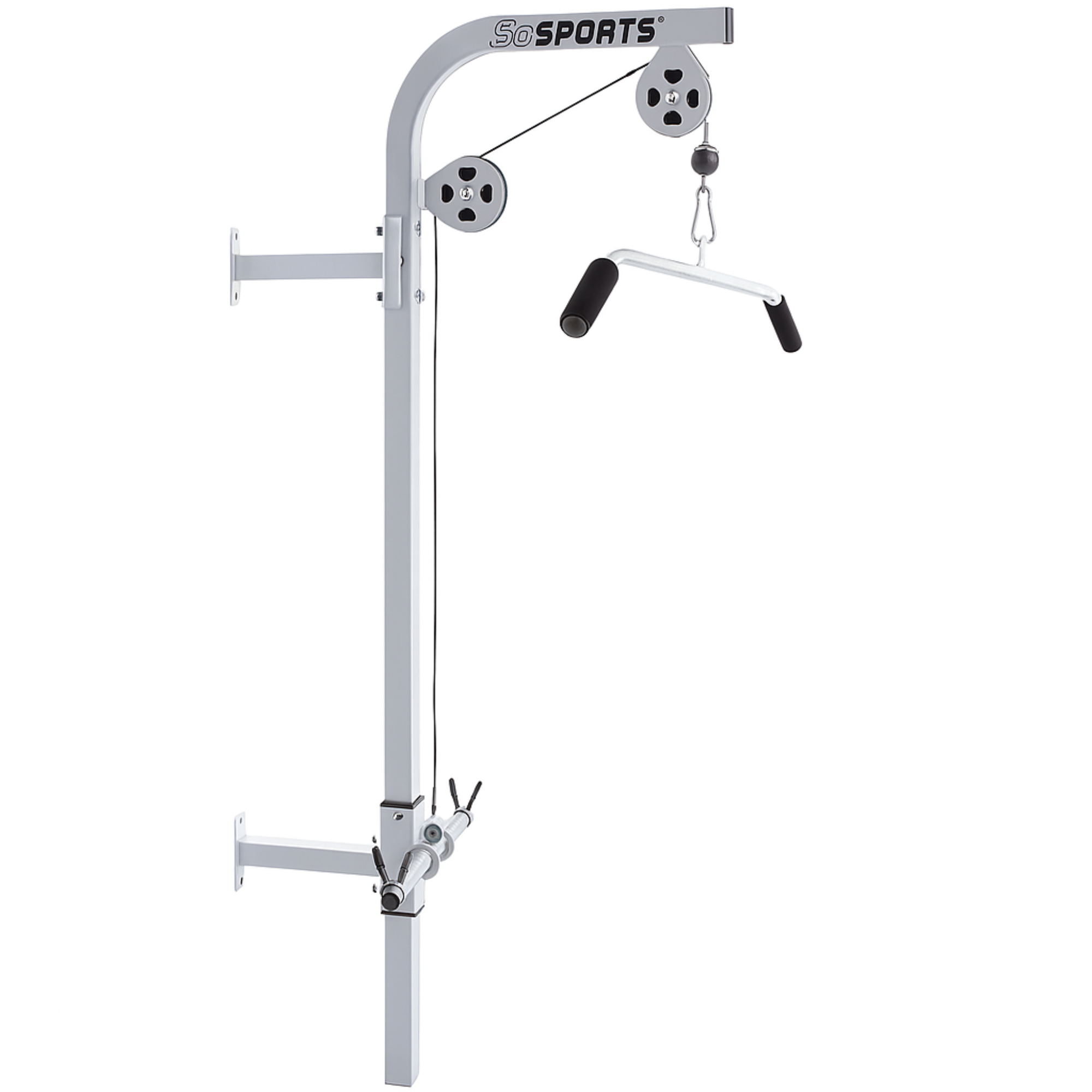 scsports-krafttraining-latzug-zur-wandmontage-100-kg-mit-stangen image 1