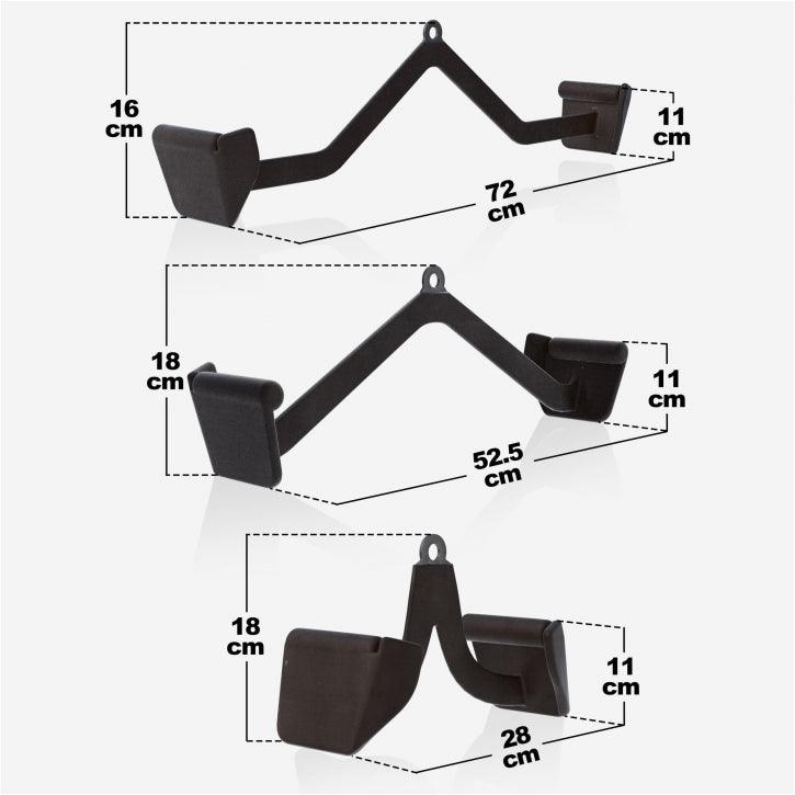 gorilla-sports-e-series-latzugstange-gummi-72-cm-schwarz image 6