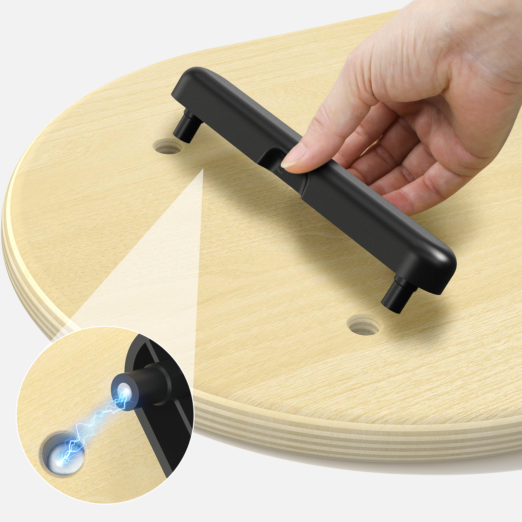 sportneer-balance-board-schwarz-blau-eva-birke-7-modi-core image 4