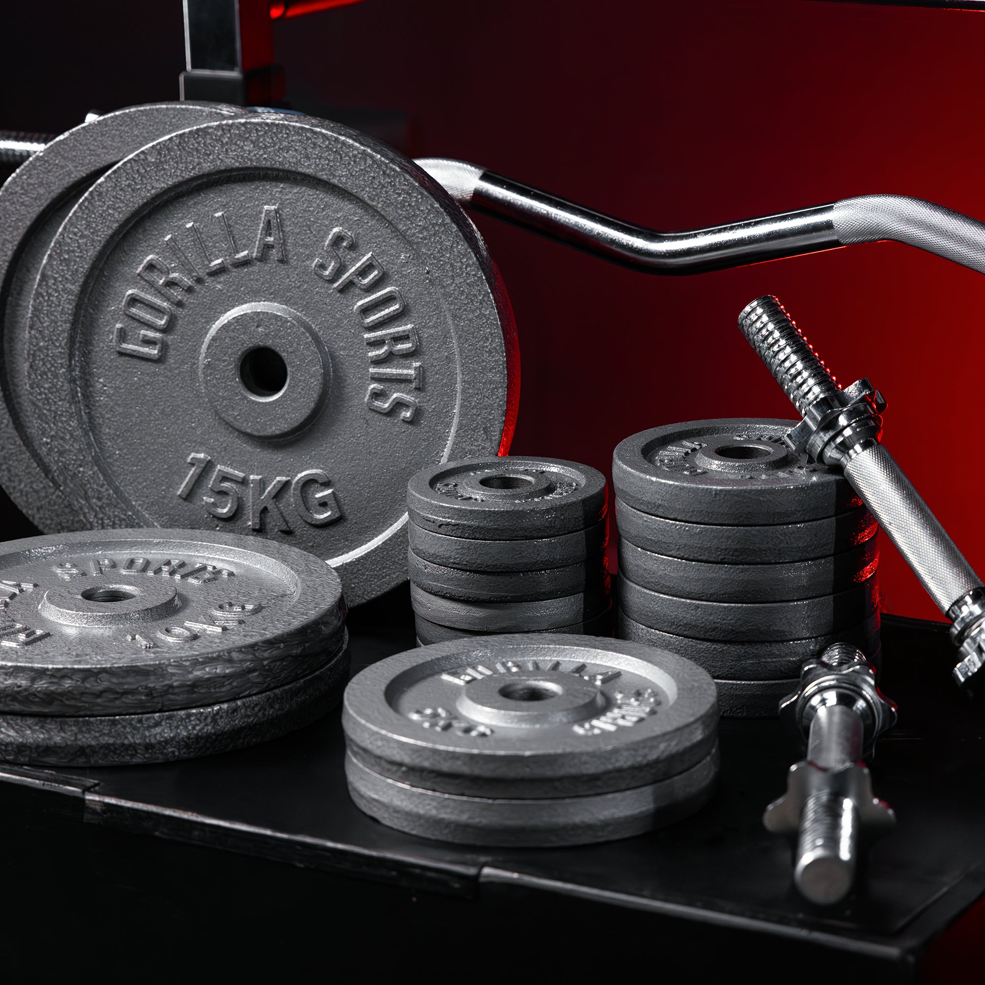 gyronetics-e-series-langhantel-set-gusseisen-108-kg-mit-verschl-ssen image 3