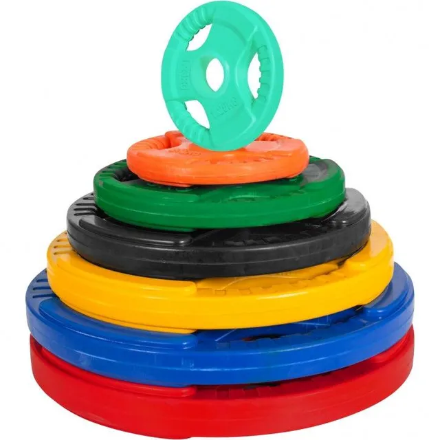 gyronetics-e-series-olympia-hantelscheibe-gummi-10-kg-50mm image 1