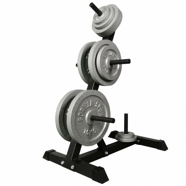 gyronetics-e-series-hantelscheiben-set-gusseisen-77-5-kg-mit-st-nder image 1