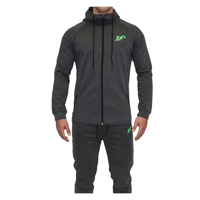 zec-plus-new-school-hoodie-grau-l-baumwolle-fitness-hoodie image 1