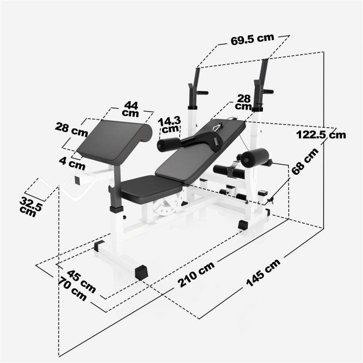 gyronetics-e-series-kraftstation-universal-home-gym-set-schwarz-100kg image 8