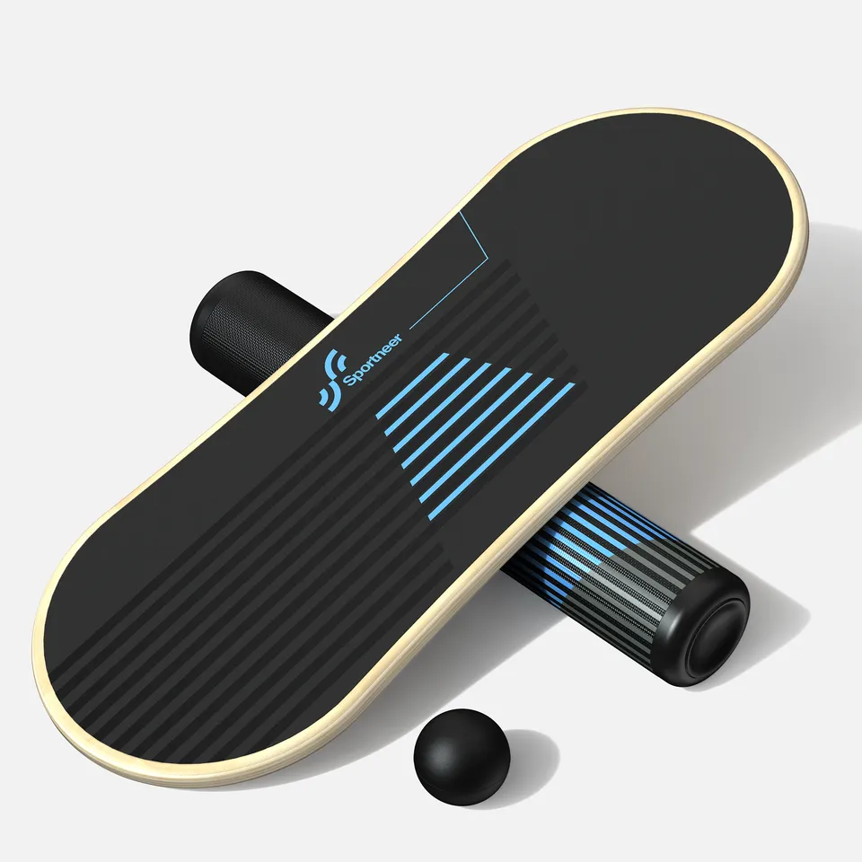 sportneer-balance-board-schwarz-blau-eva-birke-7-modi-core image 1