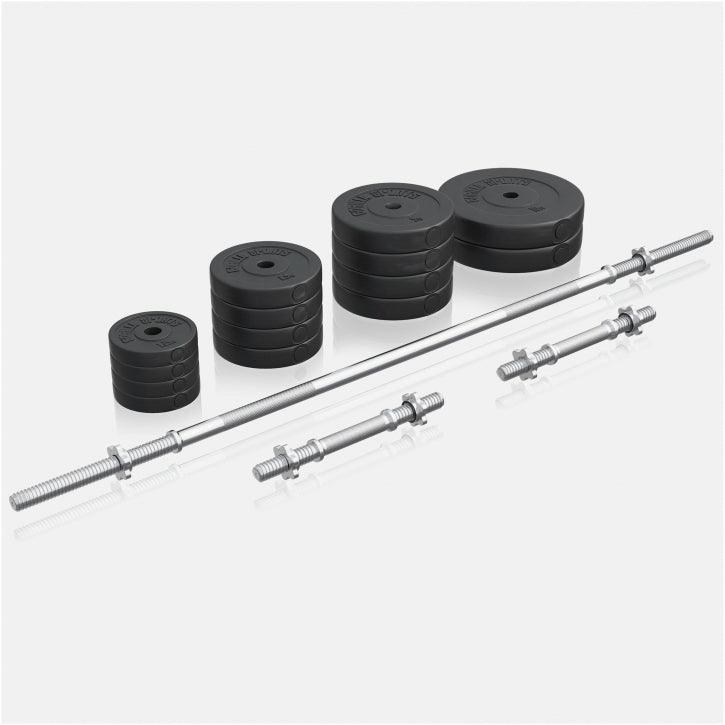 gyronetics-e-series-kraftstation-70-kg-set-schwarz-mit-langhantel image 6