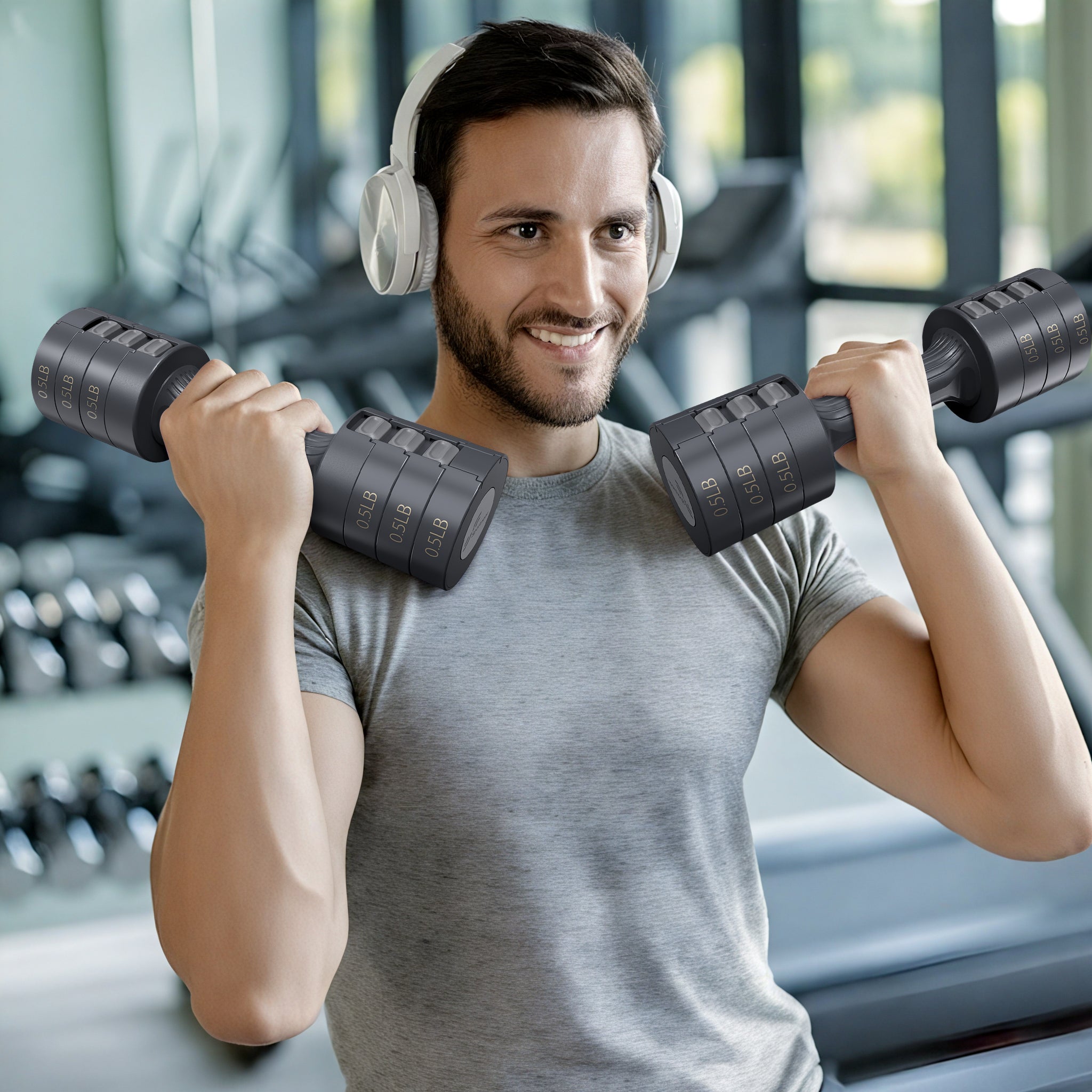 sportneer-dumbbells-verstellbare-kurzhantel-carbon-black-5lb image 8