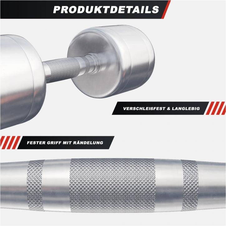 gyronetics-e-series-kurzhantel-chrom-2x1-kg-hantelset image 3