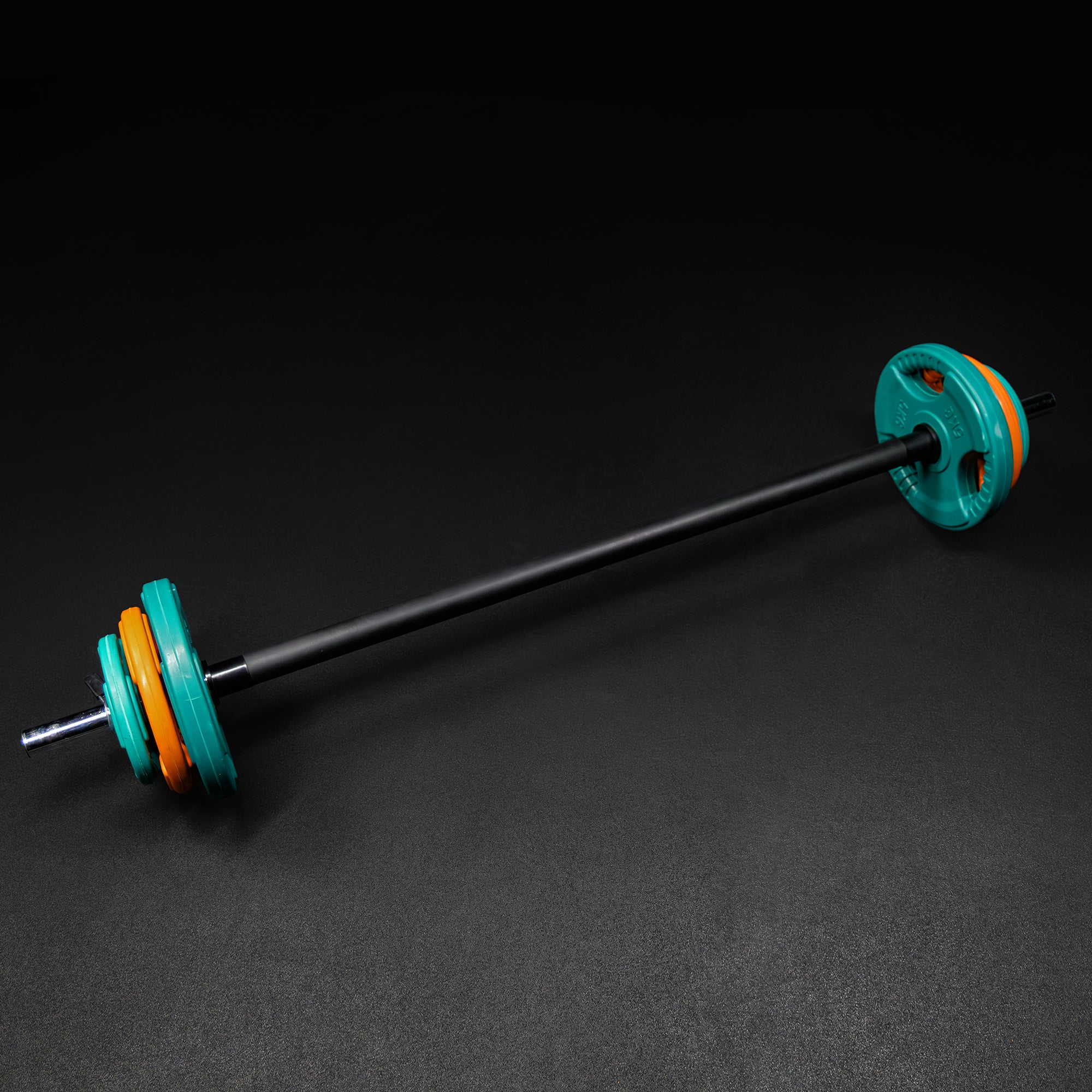gyronetics-e-series-langhantel-set-aerobic-gummi-19-5-kg-schwarz image 5