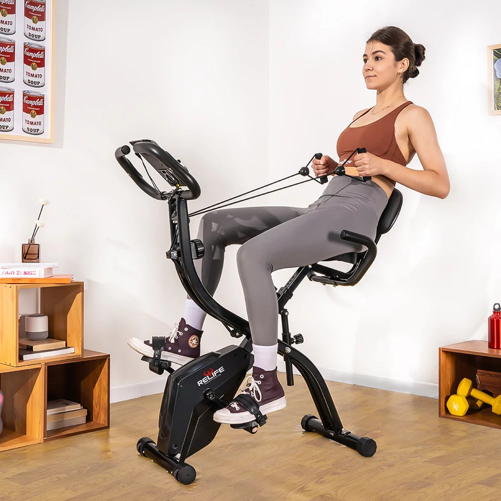 relife-3-in-1-exercise-bike-heimtrainer-klappbar-f-r-cardio image 2