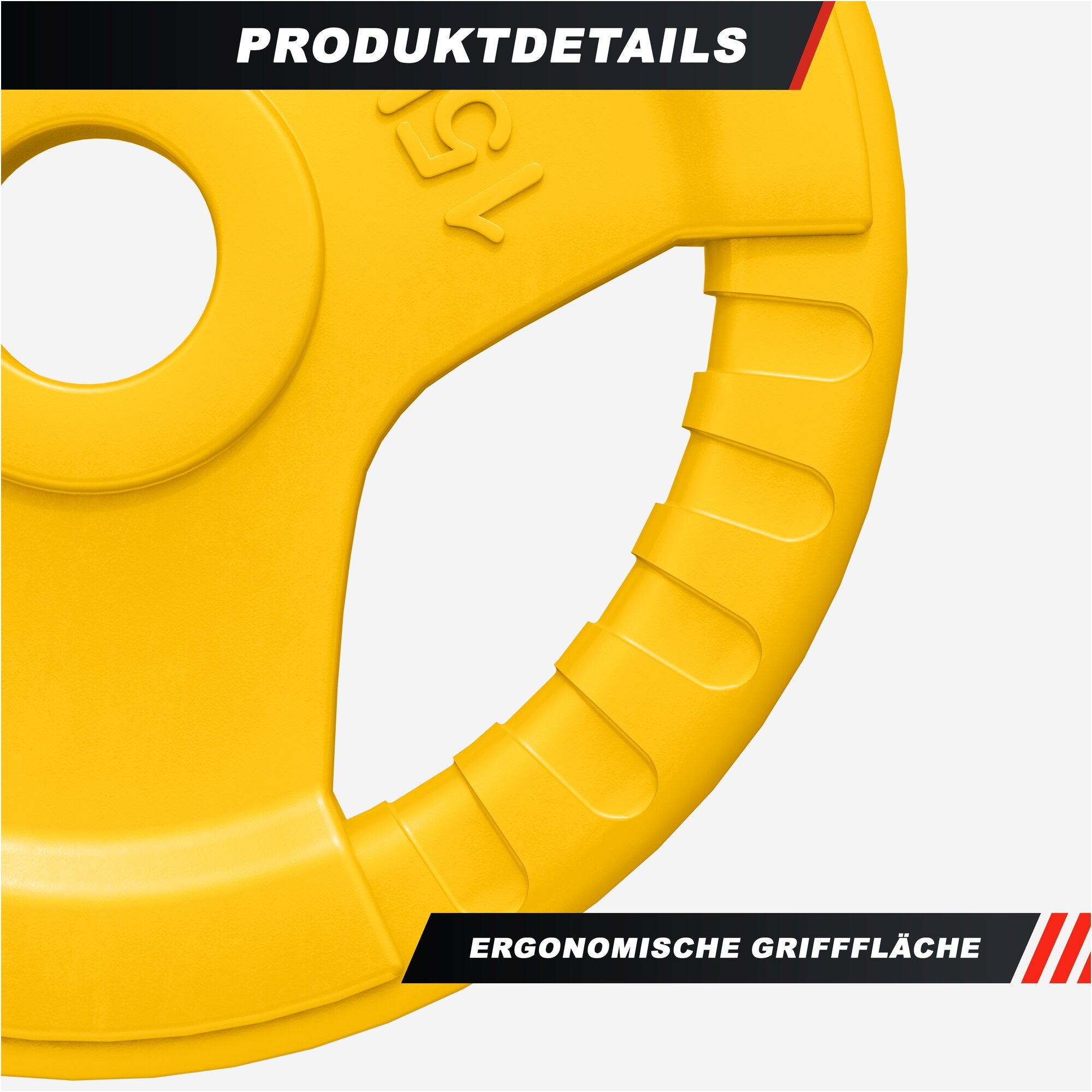 gyronetics-e-series-olympia-hantelscheibe-gummi-10-kg-50mm image 3