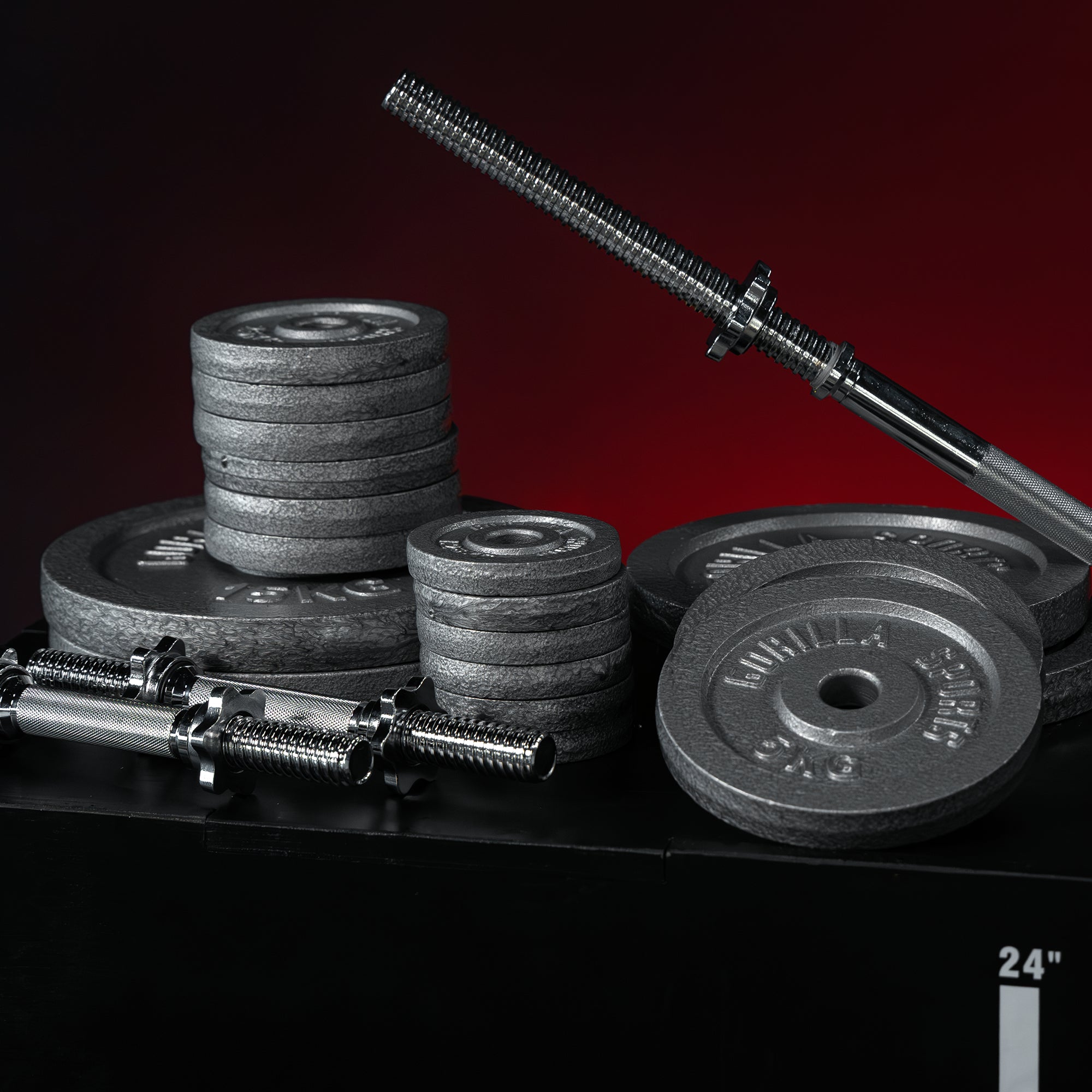 gyronetics-e-series-langhantel-set-gusseisen-gripper-100-kg image 5