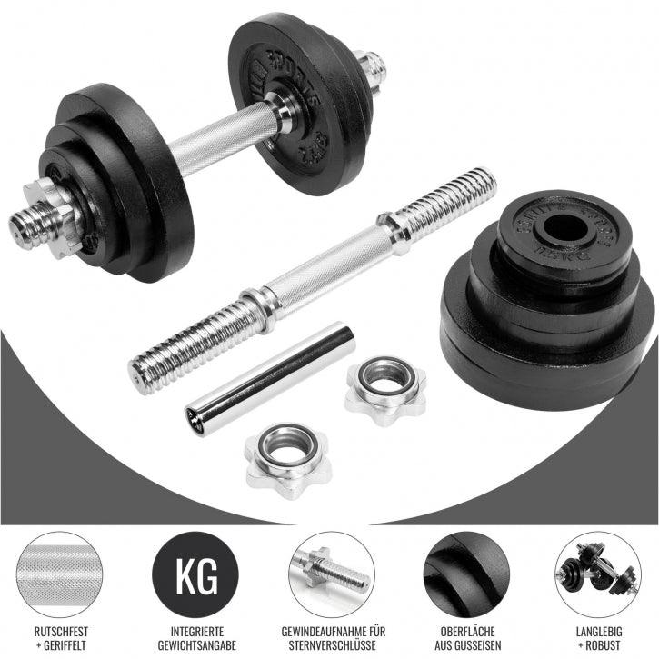 gyronetics-e-series-hantelset-2in1-gusseisen-22-kg-verstellbar image 3