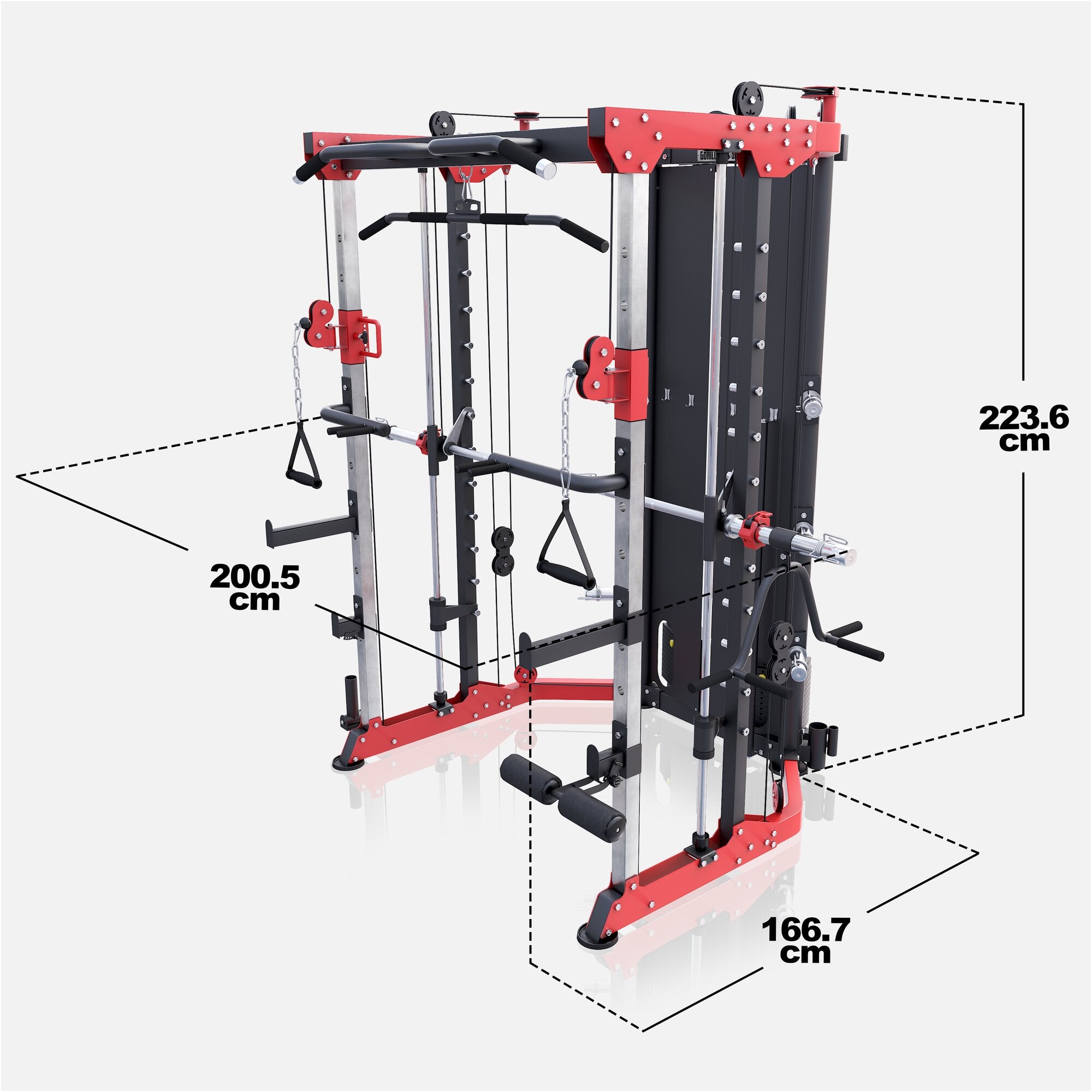 gorilla-sports-e-series-smith-machine-multipresse-mit-gewichten image 6