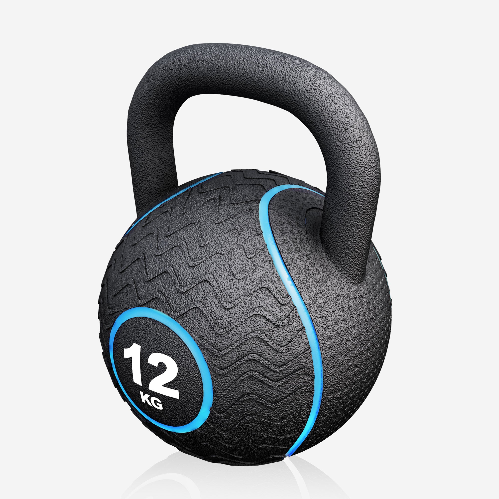 gyronetics-kettlebell-gummi-kugelhantel-12-kg-eisensandkern image 8
