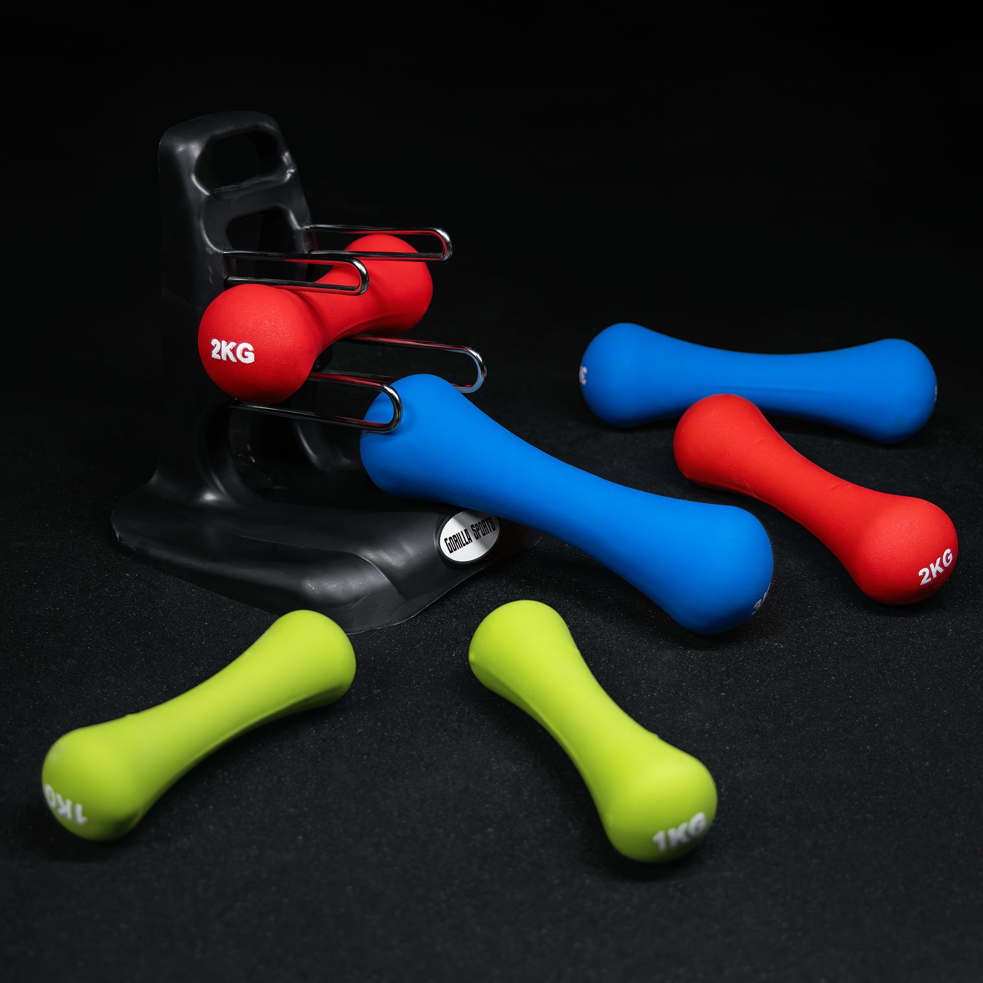 gyronetics-e-series-gymnastik-kurzhantel-set-neopren-12-kg-st-nder image 4