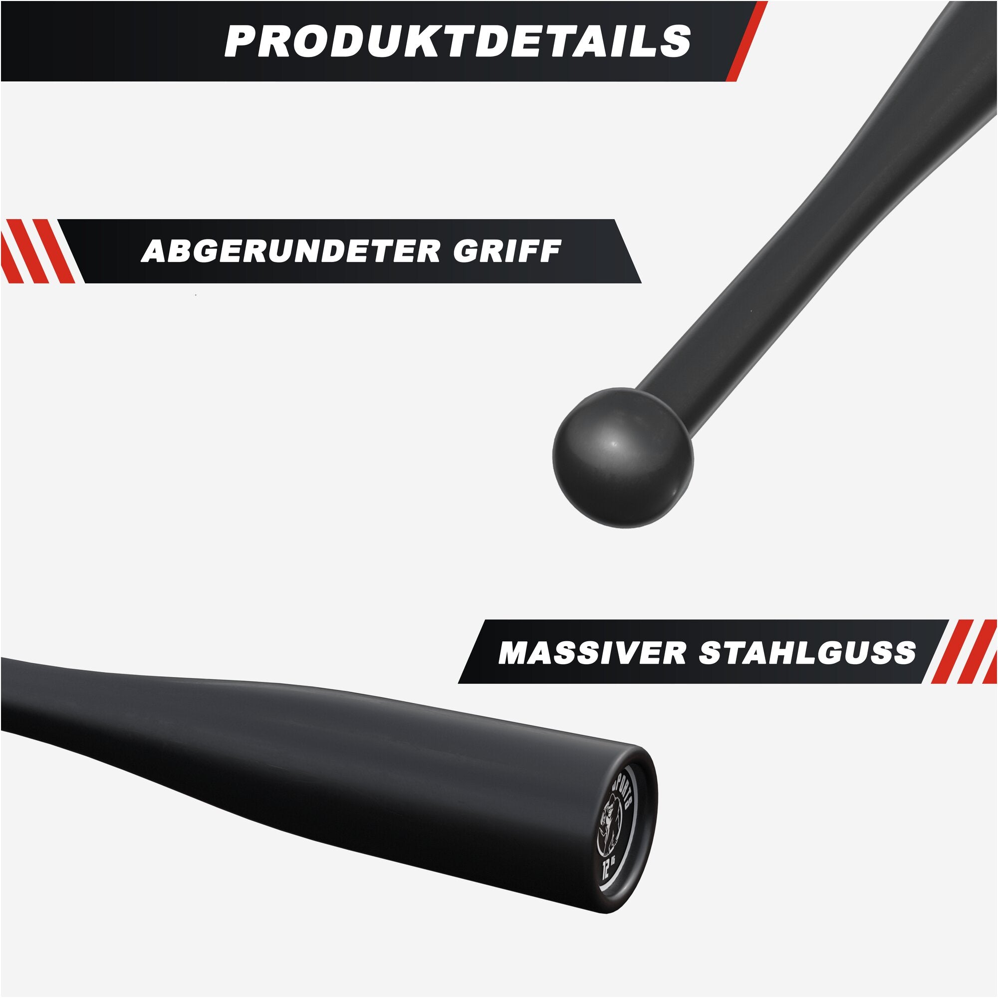 gyronetics-e-series-indian-clubbell-stahl-8-kg-schwarz image 6