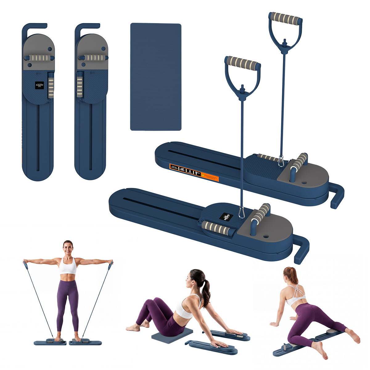 relife-ab-roller-pilates-reformer-board-lila-6-in-1-training image 2