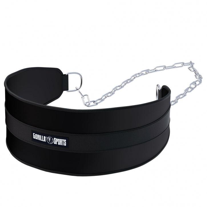 gyronetics-dip-station-dip-g-rtel-nylon-schwarz-mit-kette-100-kg image 1