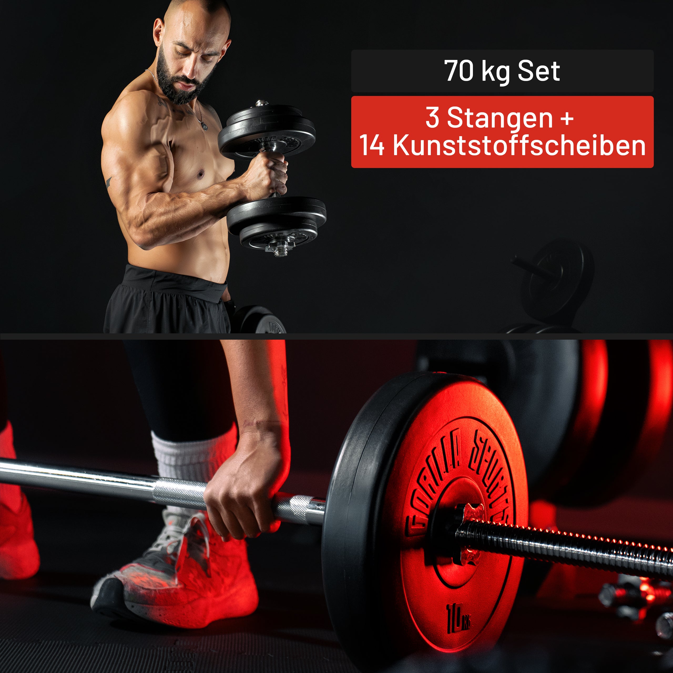 gyronetics-e-series-langhantelset-kunststoff-70-kg image 5