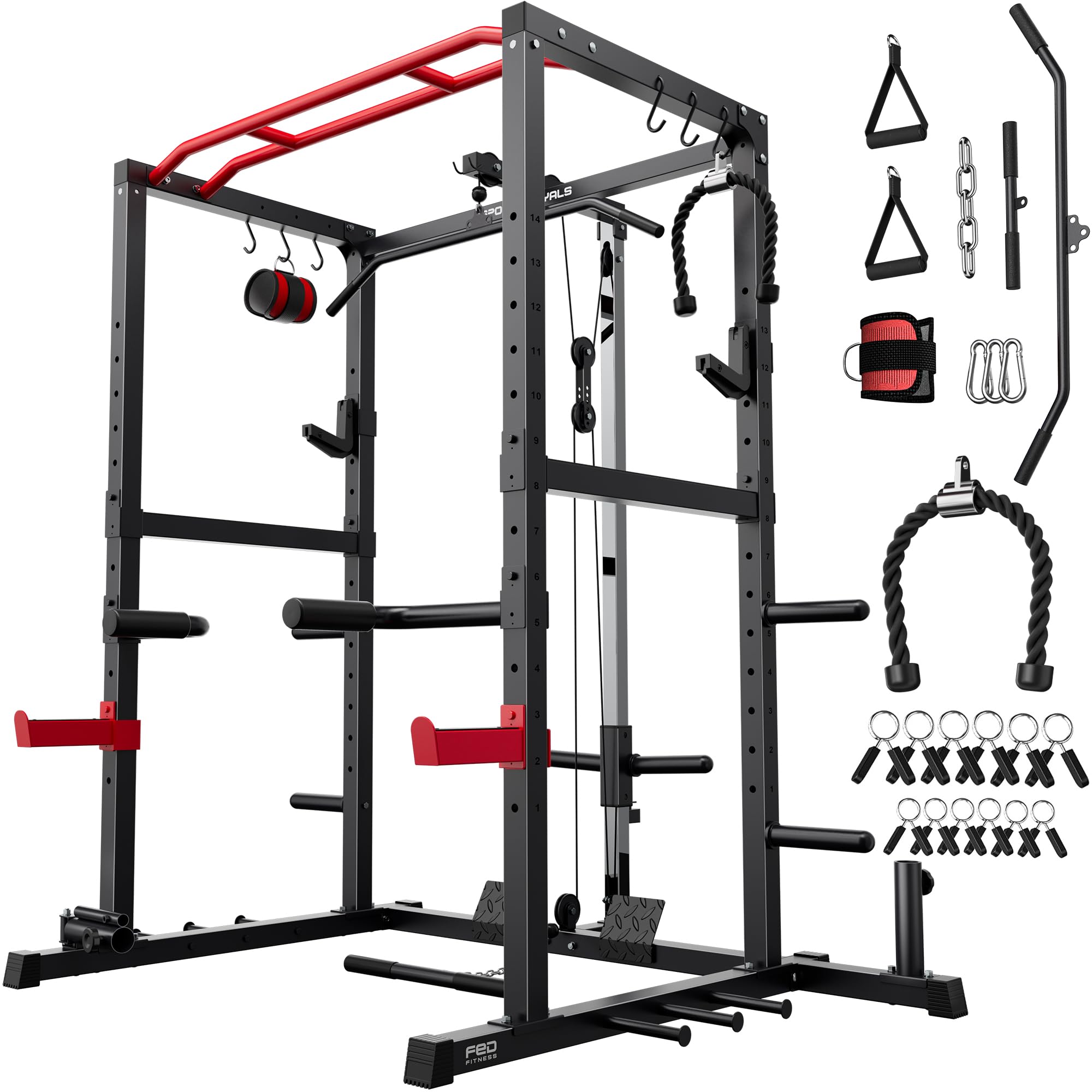 sportsroyals-power-cages-power-rack-k-fig-rot-544-kg-tragkraft image 1