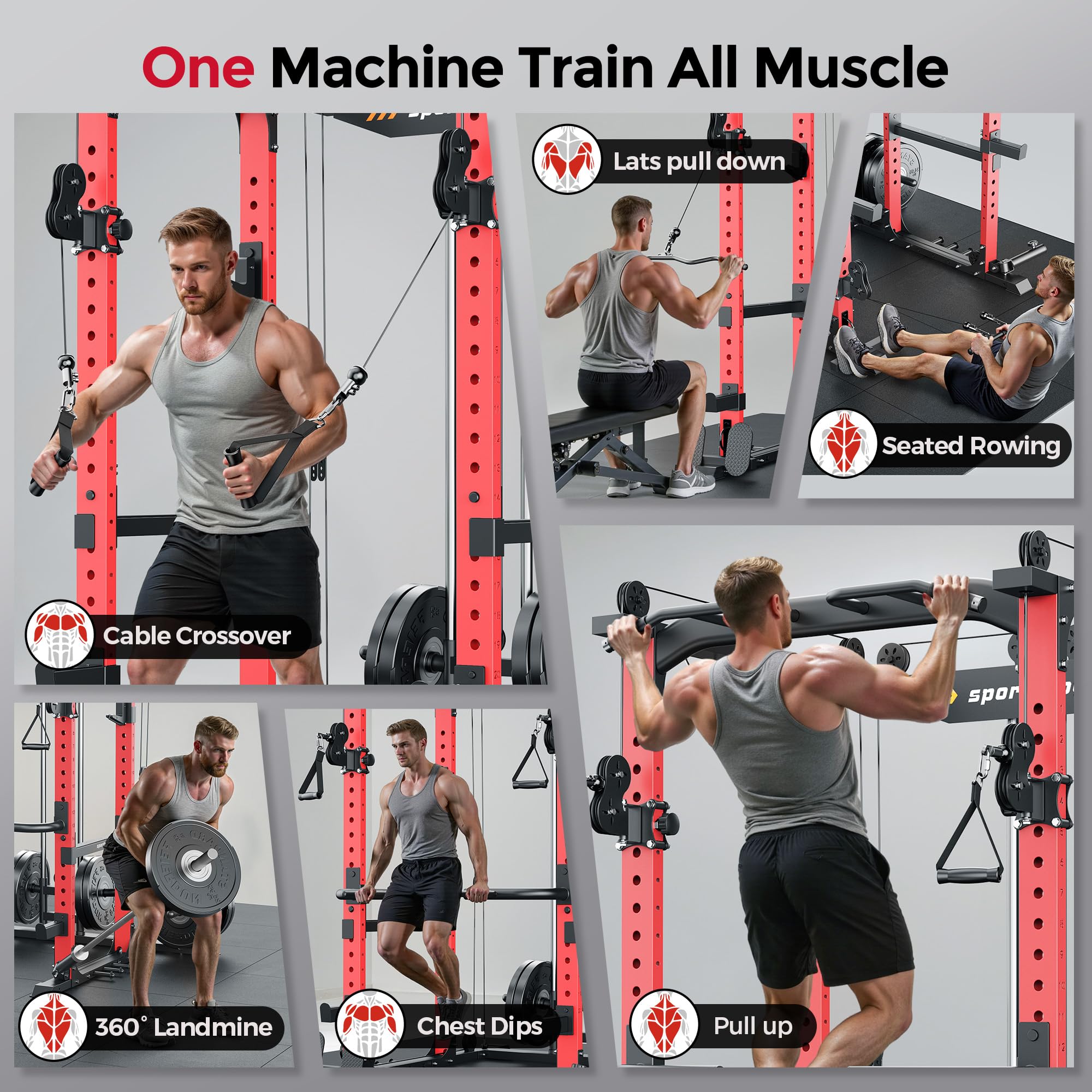 sportsroyals-power-cages-power-rack-kabel-crossover-rot image 5