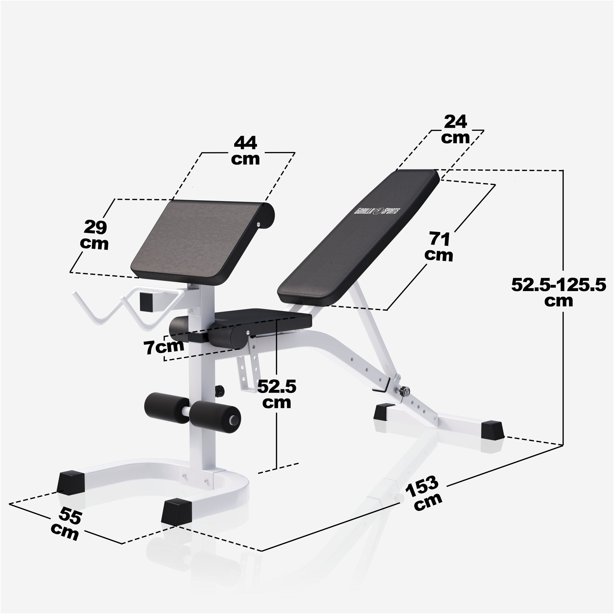 gyronetics-e-series-schr-gbank-squat-rack-langhantel-set-75-kg image 3