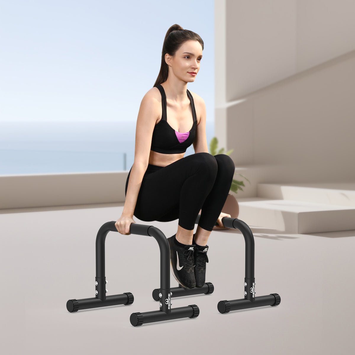 relife-power-tower-parallettes-bars-14-liegest-tzgriffe image 8