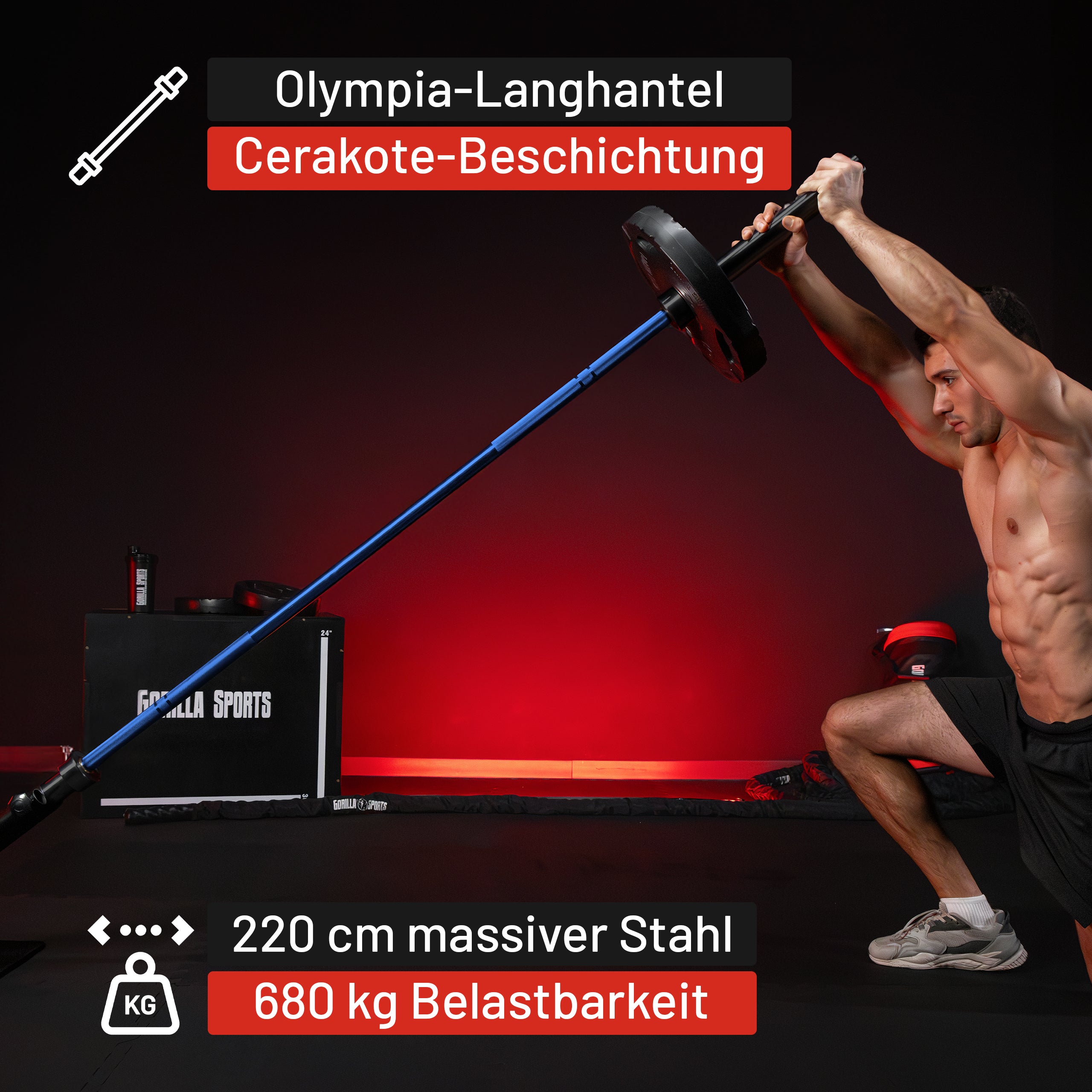 gyronetics-e-series-langhantel-olympia-cerakote-220-cm-272-kg image 3