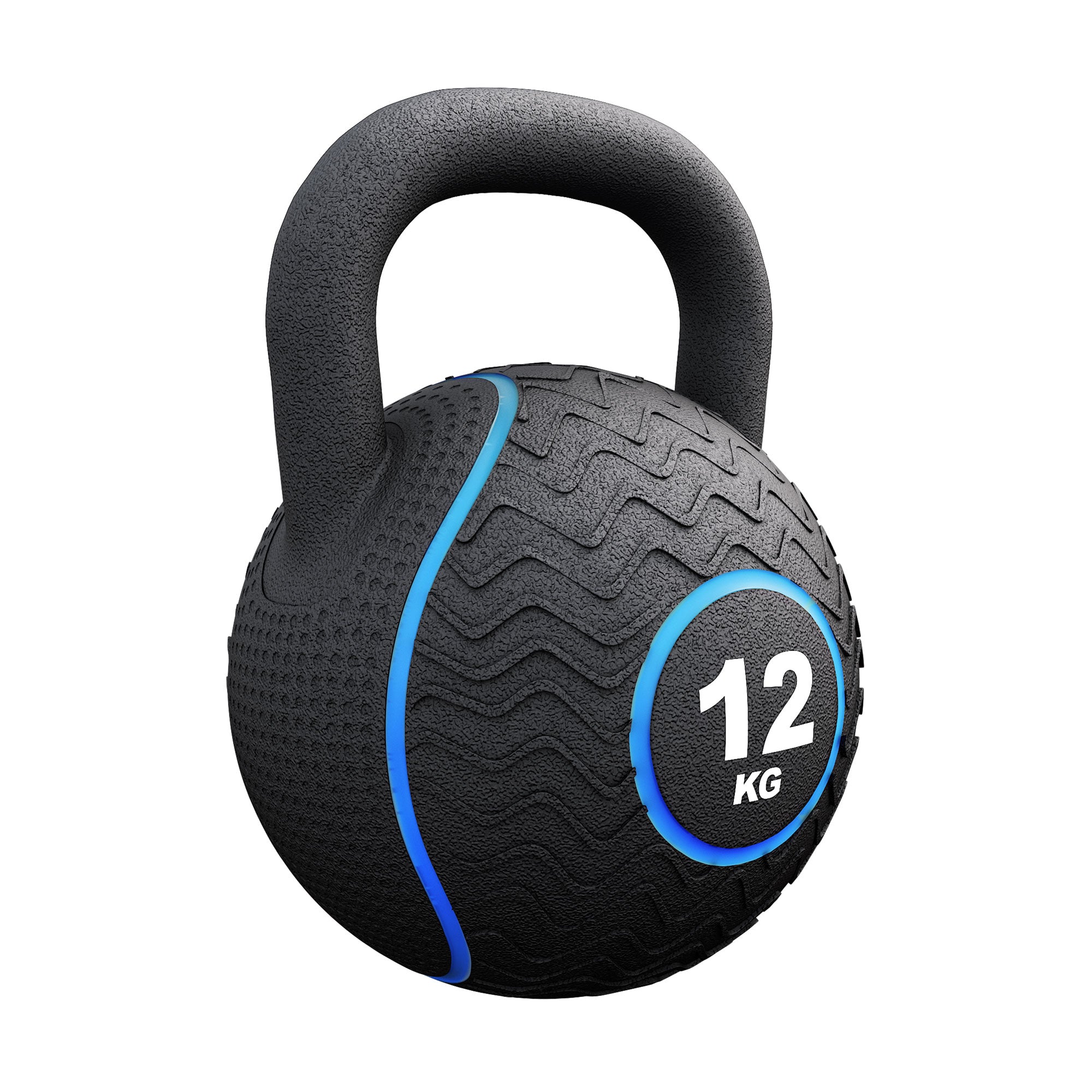 gyronetics-kettlebell-gummi-kugelhantel-12-kg-eisensandkern image 3