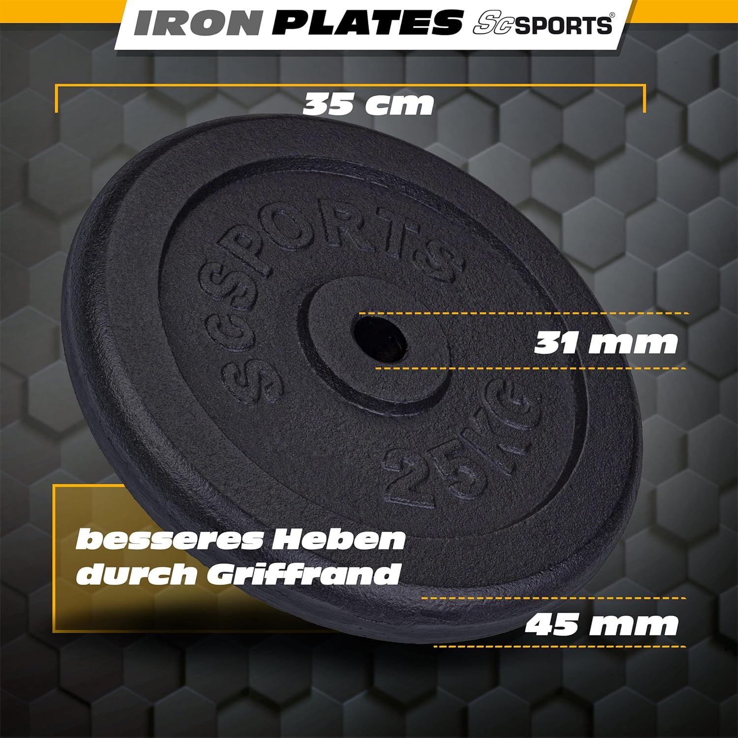 scsports-krafttraining-hantelscheibe-gusseisen-20-kg-schwarz image 8