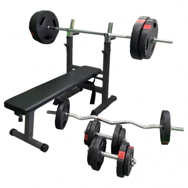 gyronetics-e-series-hantelbank-set-100-kg-schwarz-ablage image 1