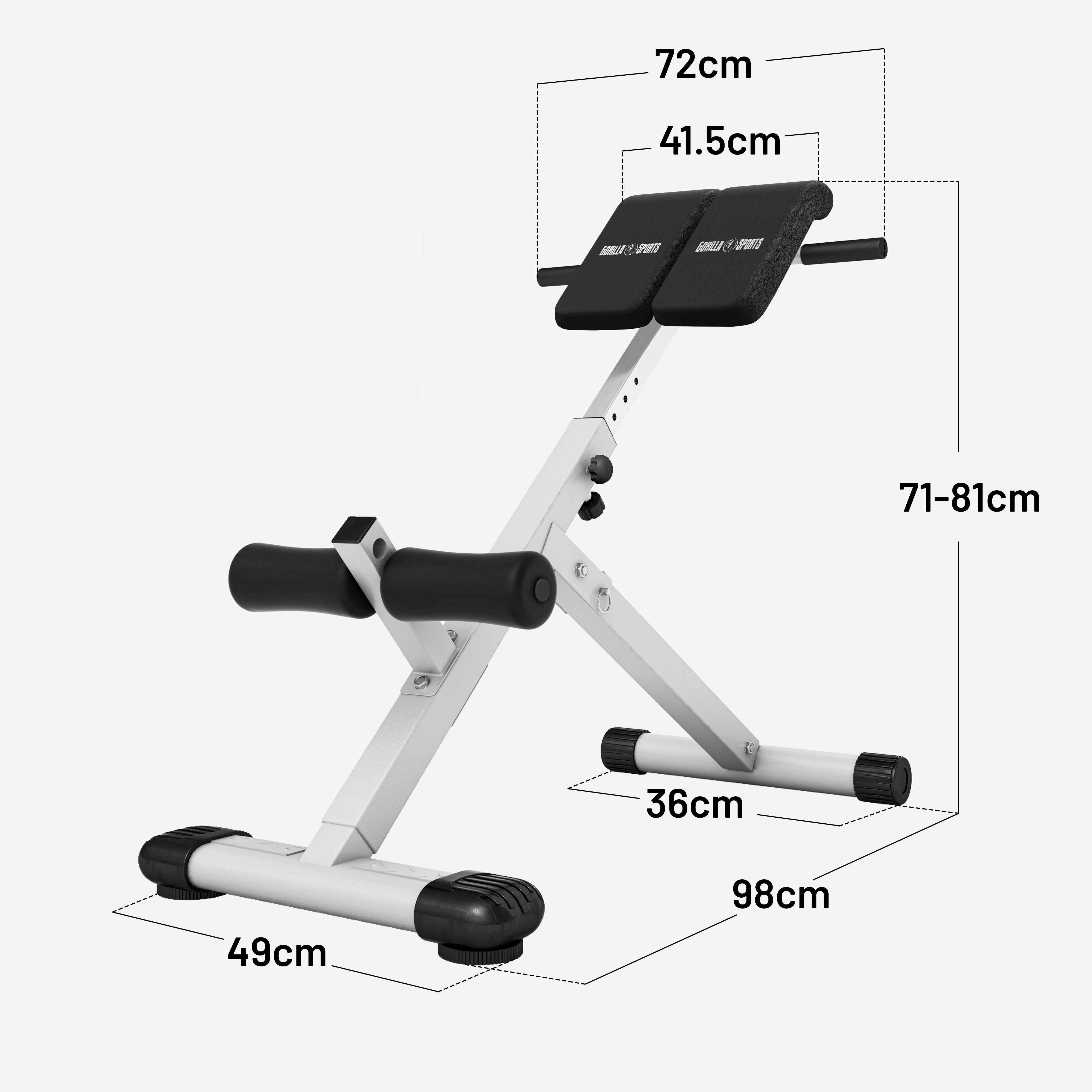 gyronetics-e-series-hyperextension-klappbar-schwarz-120-kg image 3