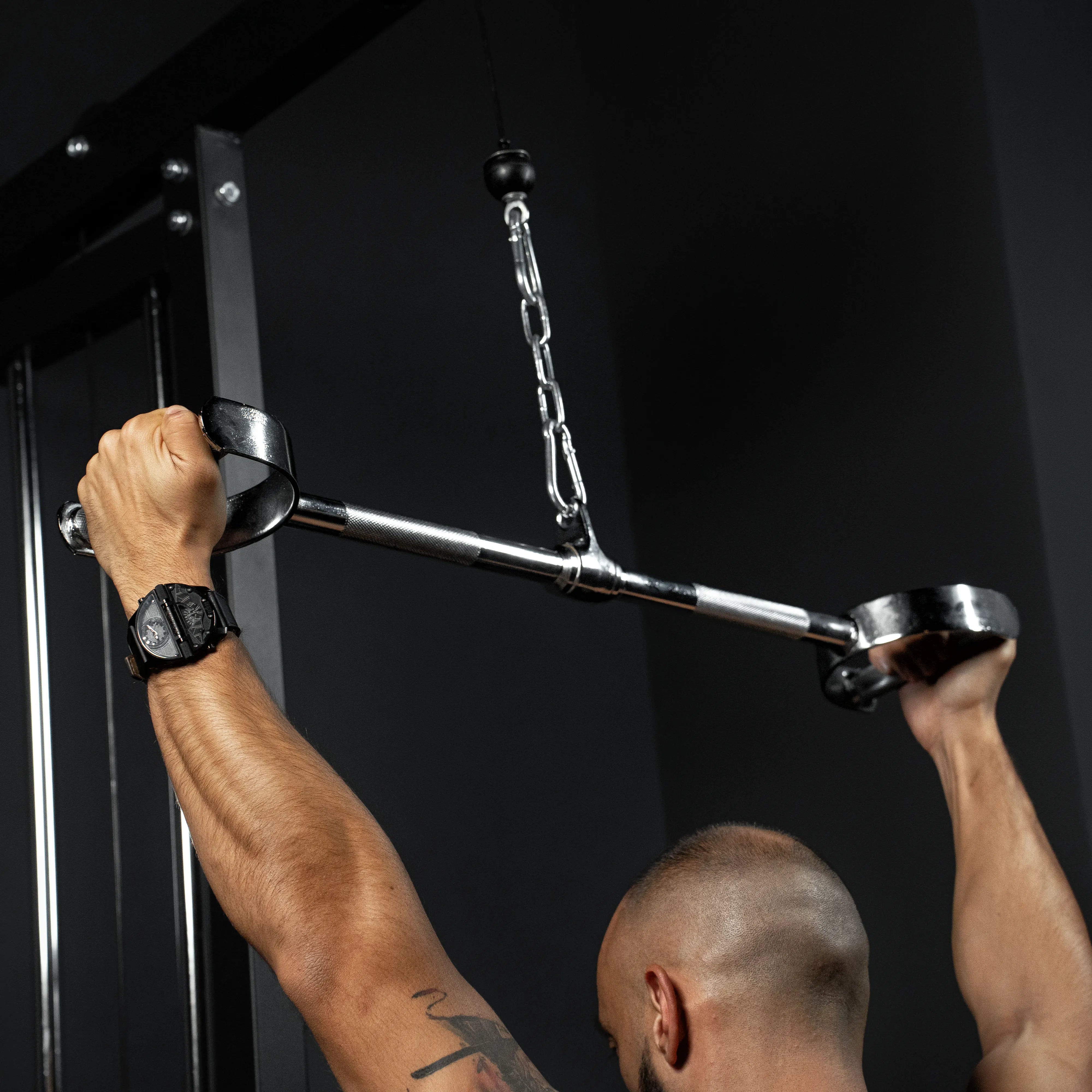 gyronetics-e-series-latzugstange-hufgriff-76-cm-chrom-200-kg image 2