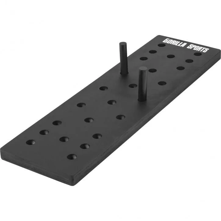 gorilla-sports-e-series-pegboard-kletterbrett-holz-schwarz image 1