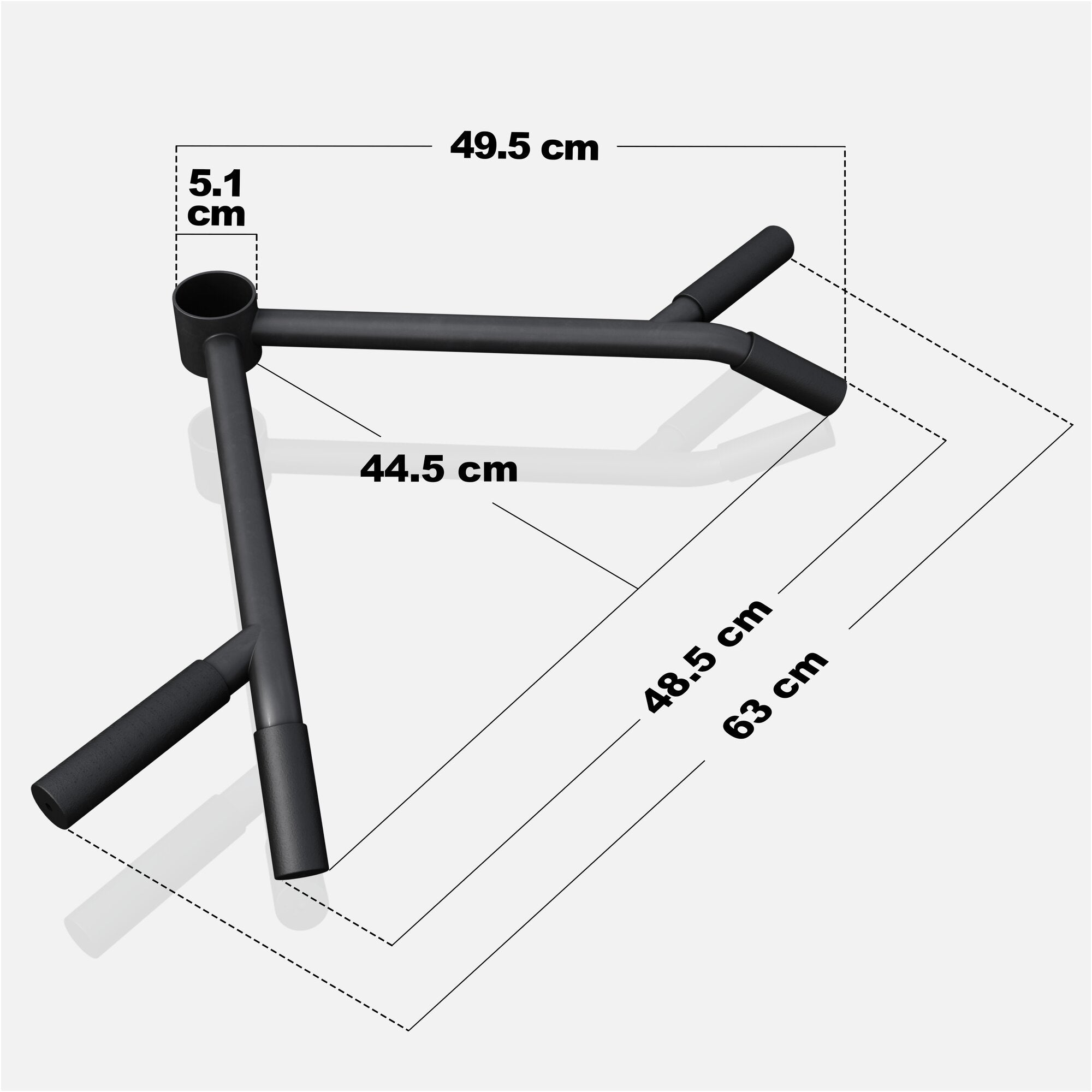 gyronetics-e-series-t-bar-row-rudergriff-50-mm-gummiert image 4