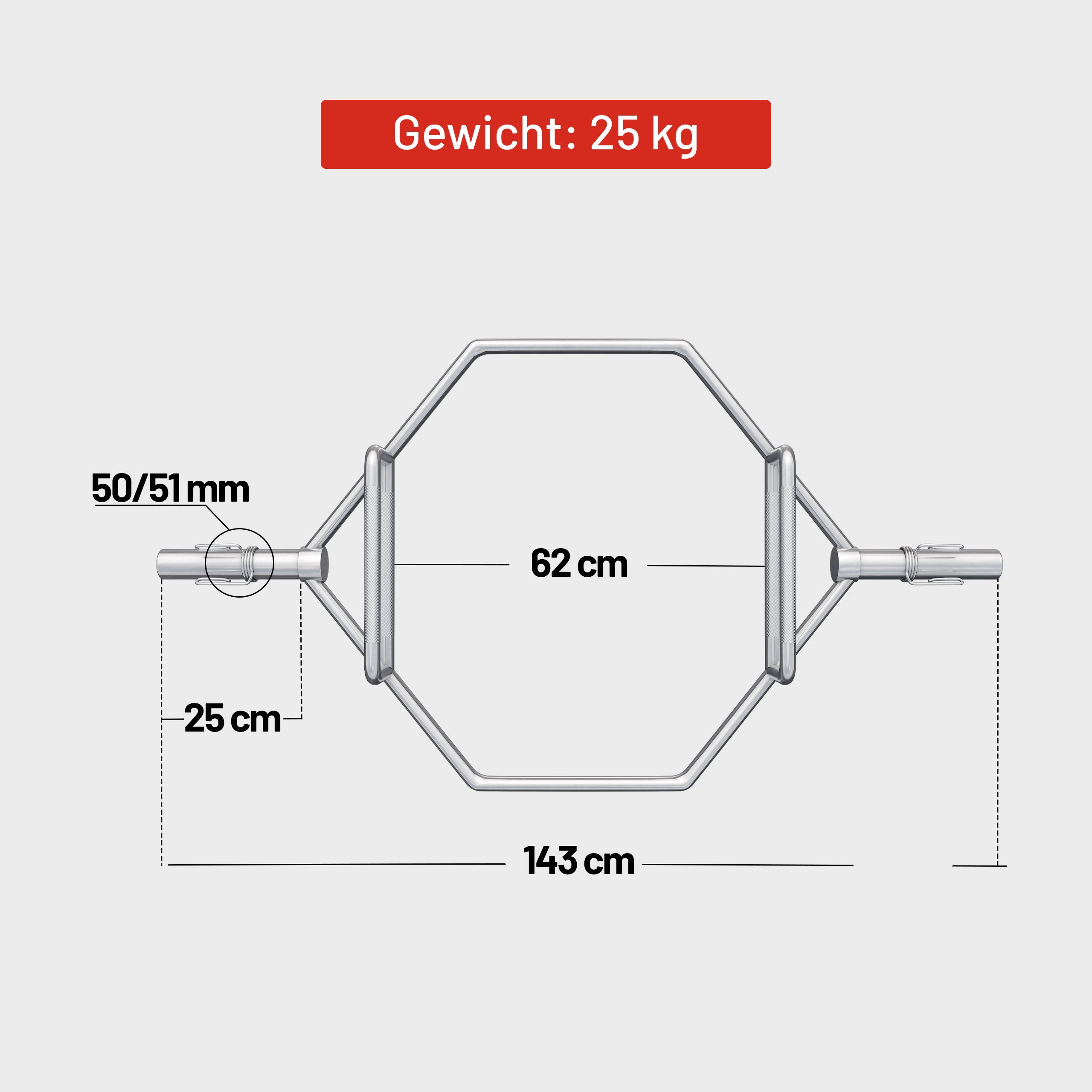 gyronetics-e-series-trap-bar-hex-bar-chrom-270kg-50mm image 7
