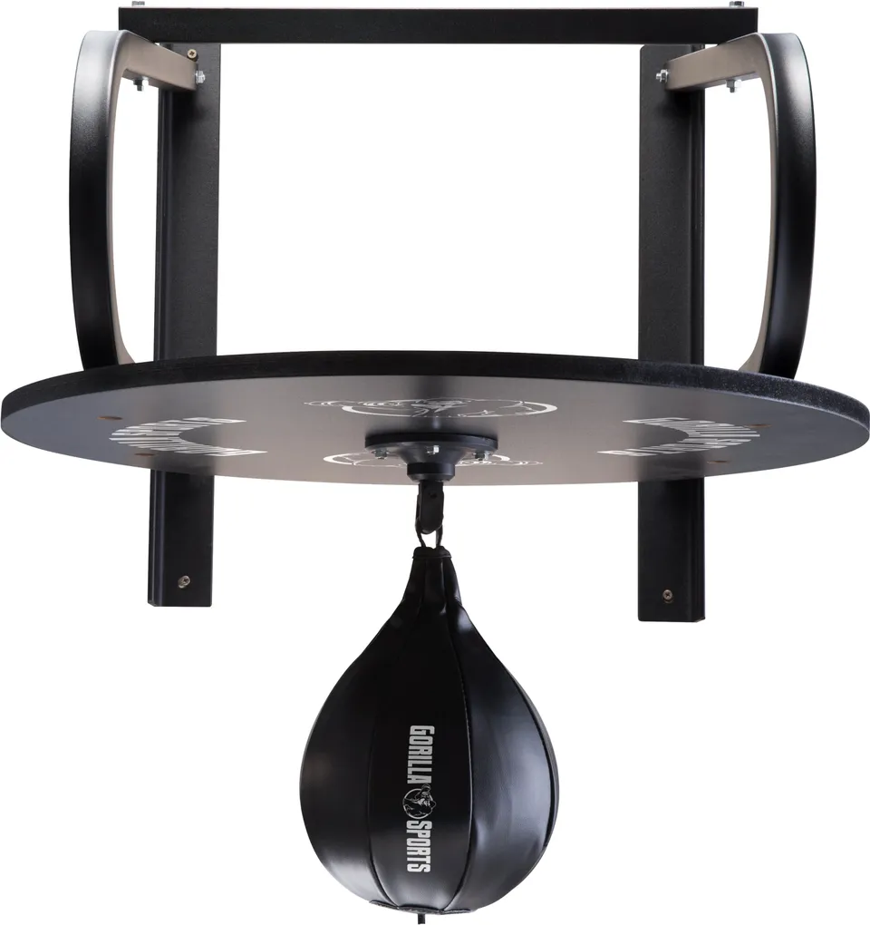gyronetics-e-series-punchingball-set-mit-wandhalterung-schwarz image 1