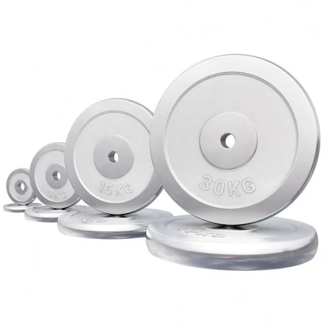 gyronetics-e-series-hantelscheibe-chrom-5-kg-gewichtsscheibe-30mm image 1