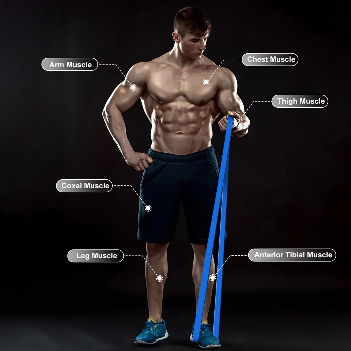 relife-resistance-bands-fitnessb-nder-5er-set-latex-mit-tasche image 3