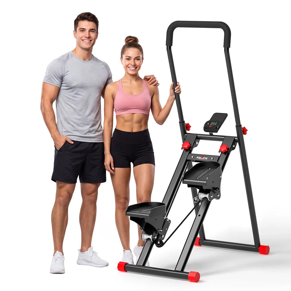 relife-vertical-climber-stepper-treppenstepper-schwarz image 1