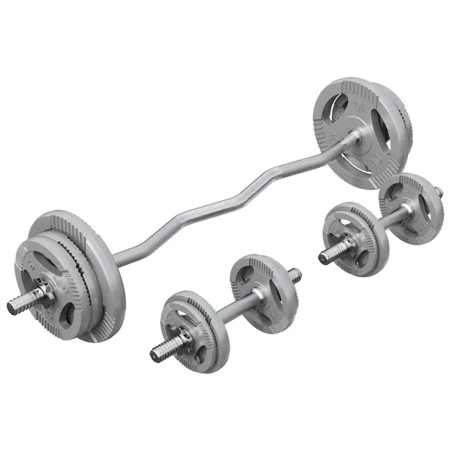 gorilla-sports-e-series-sz-curlset-gusseisen-70-kg-gripper image 1