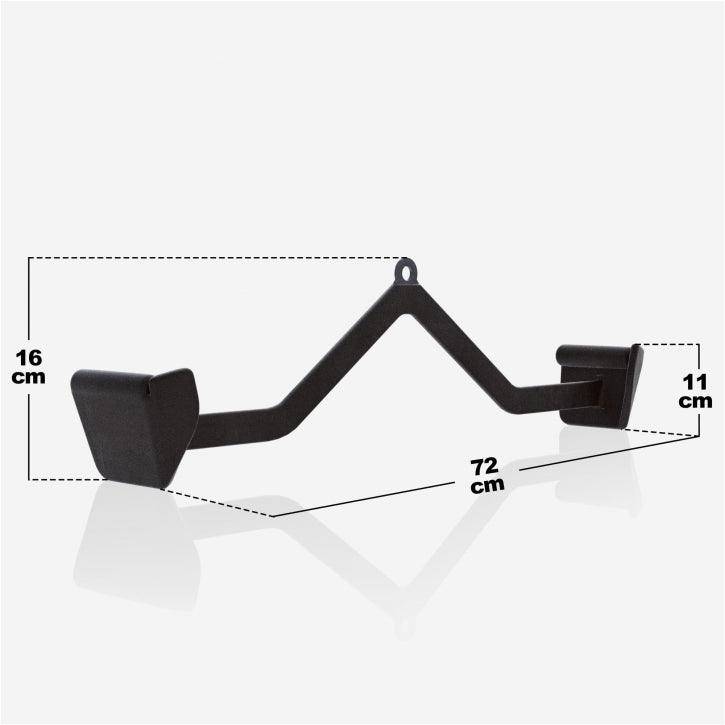 gorilla-sports-e-series-latzugstange-gummi-72-cm-schwarz image 5